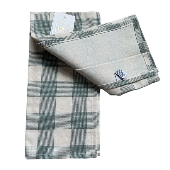 Hey There Pumpkin Set of 2 Plaid Dishtowels 100% Cotton NWT - Picture 4 of 7